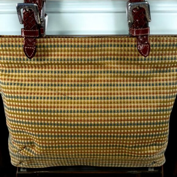 Brighton Vintage Tweed and Leather Satchel - Picture 4 of 13